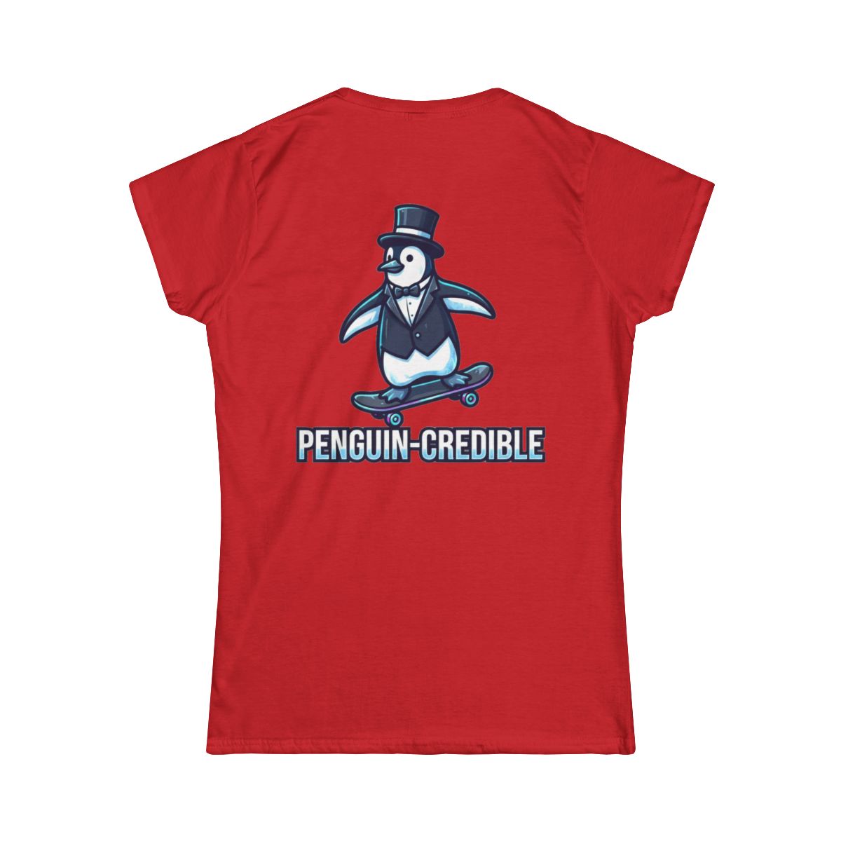 Color: Red | Penguin Credible Women's Tee