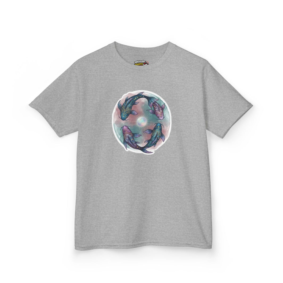 Color: Sport Grey | Pisces The Infinite Fish Kids Tee