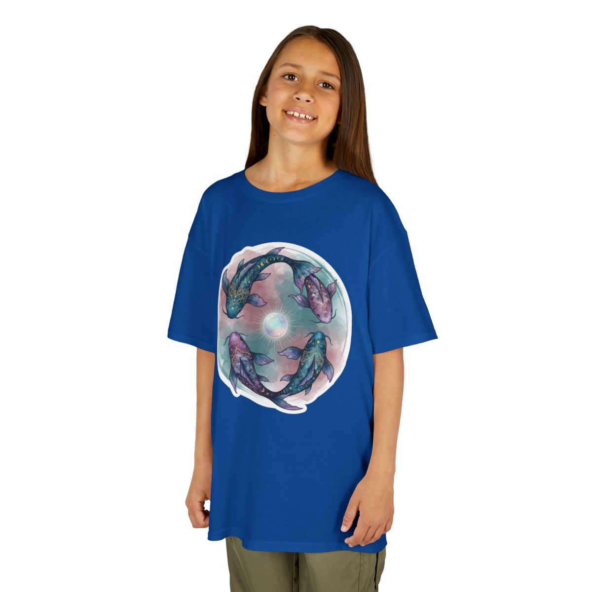 Color: Royal | Pisces The Infinite Fish Kids Tee