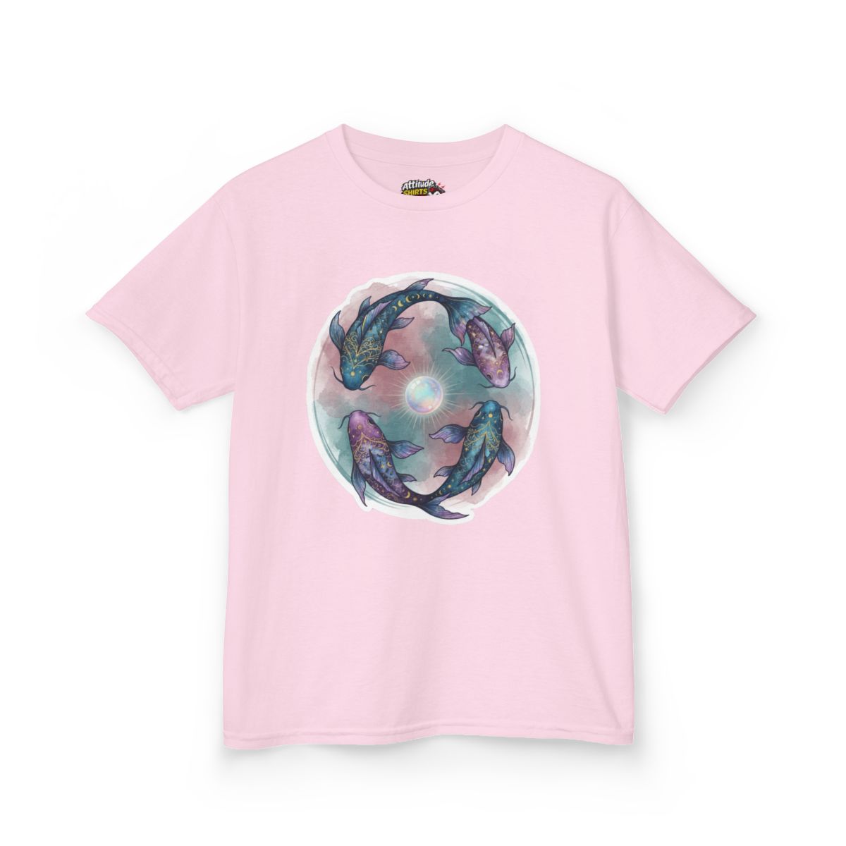 Color: Light Pink | Pisces The Infinite Fish Kids Tee