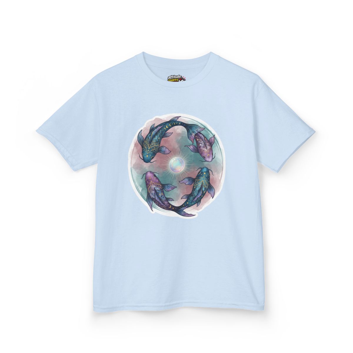 Color: Light Blue | Pisces The Infinite Fish Kids Tee
