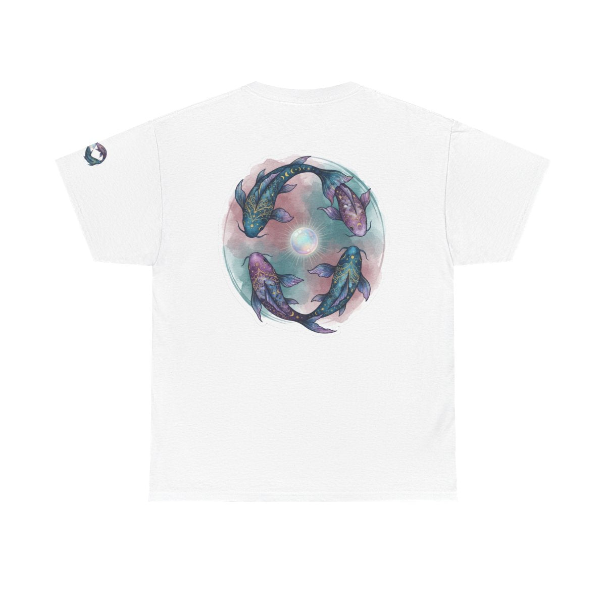 Color: White | Pisces The Infinite Fish Premium Graphic Tee