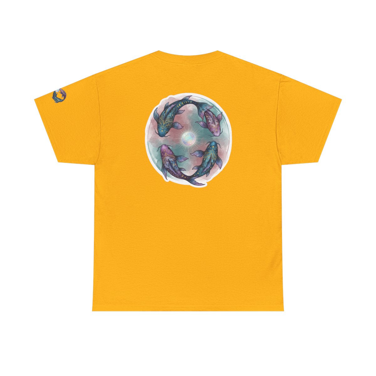 Color: Gold | Pisces The Infinite Fish Premium Graphic Tee