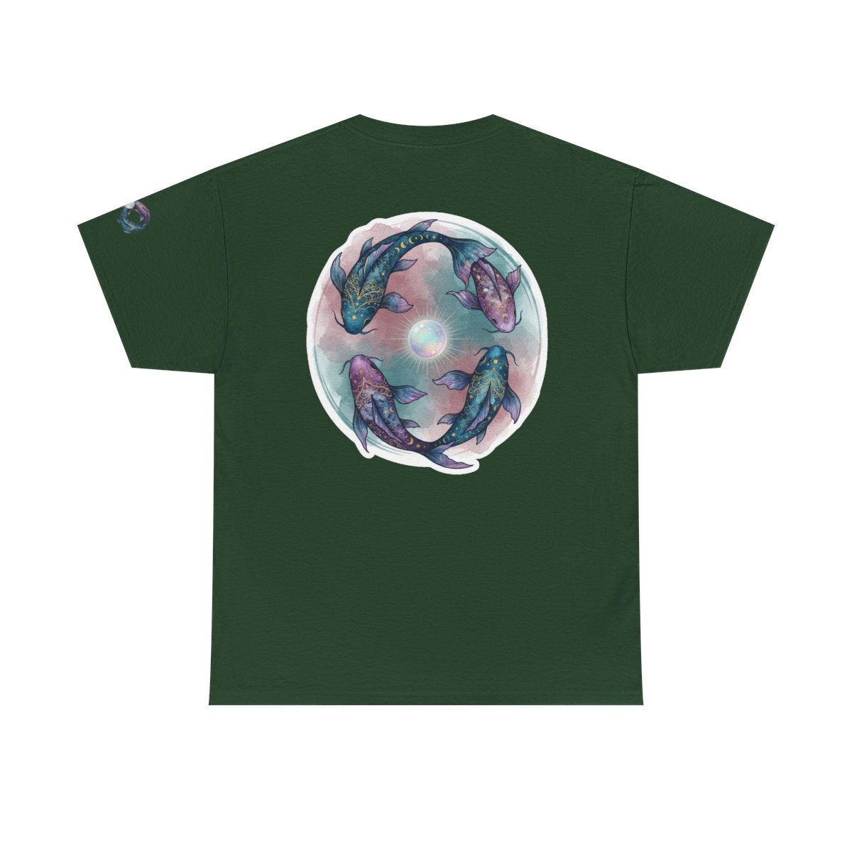 Color: Forest Green | Pisces The Infinite Fish Premium Graphic Tee