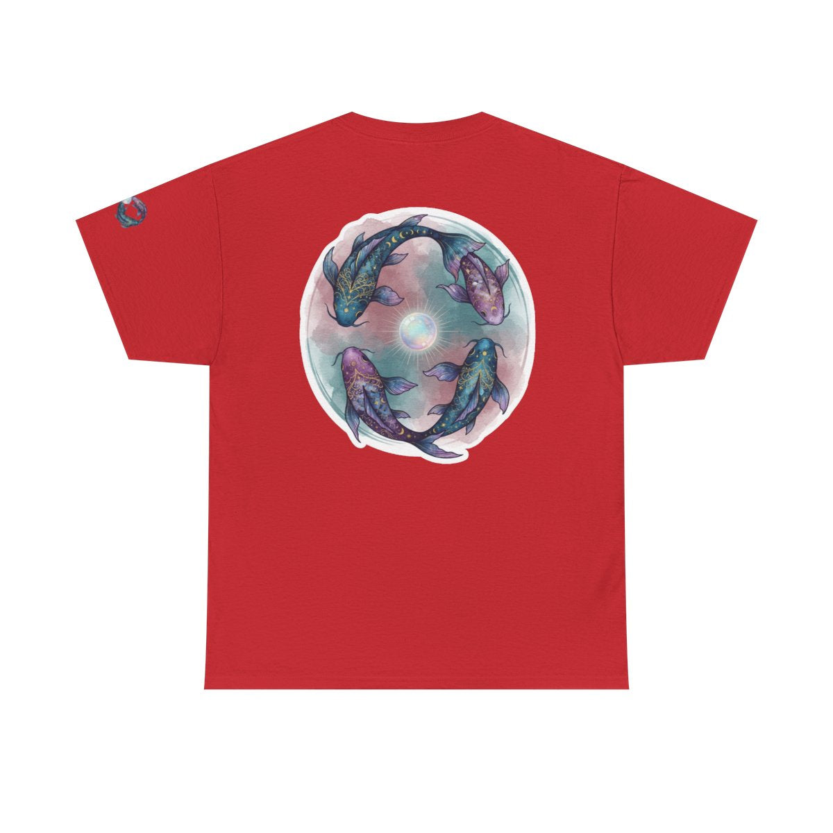 Color: Red | Pisces The Infinite Fish Premium Graphic Tee