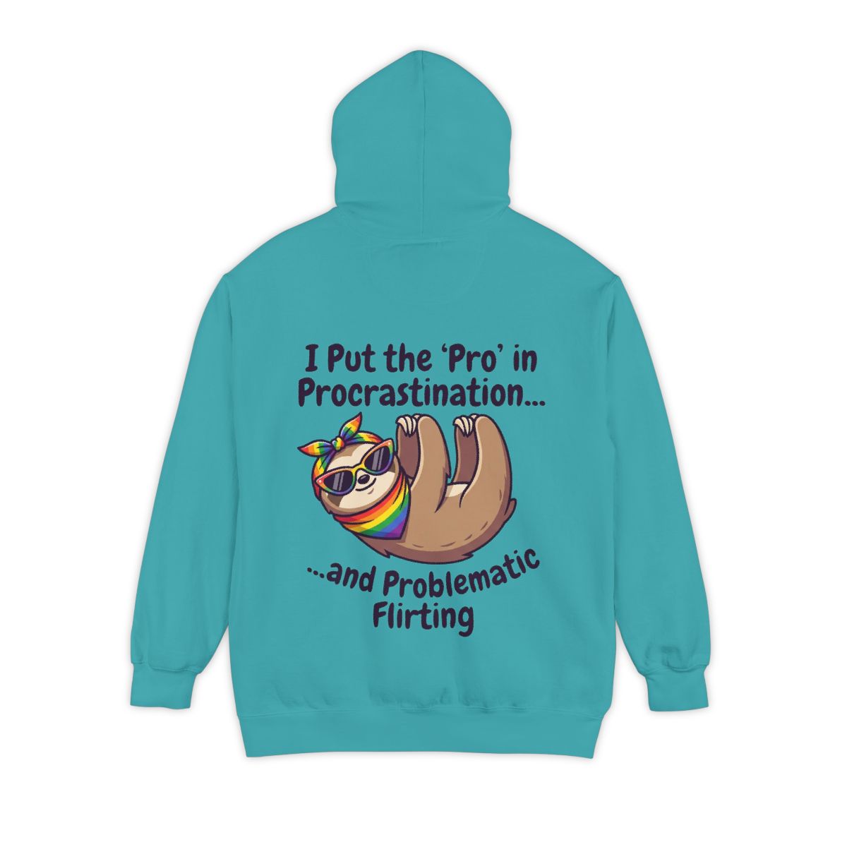 Color: Seafoam | Pro in Problematic Flirting Garment-Dyed Hoodie
