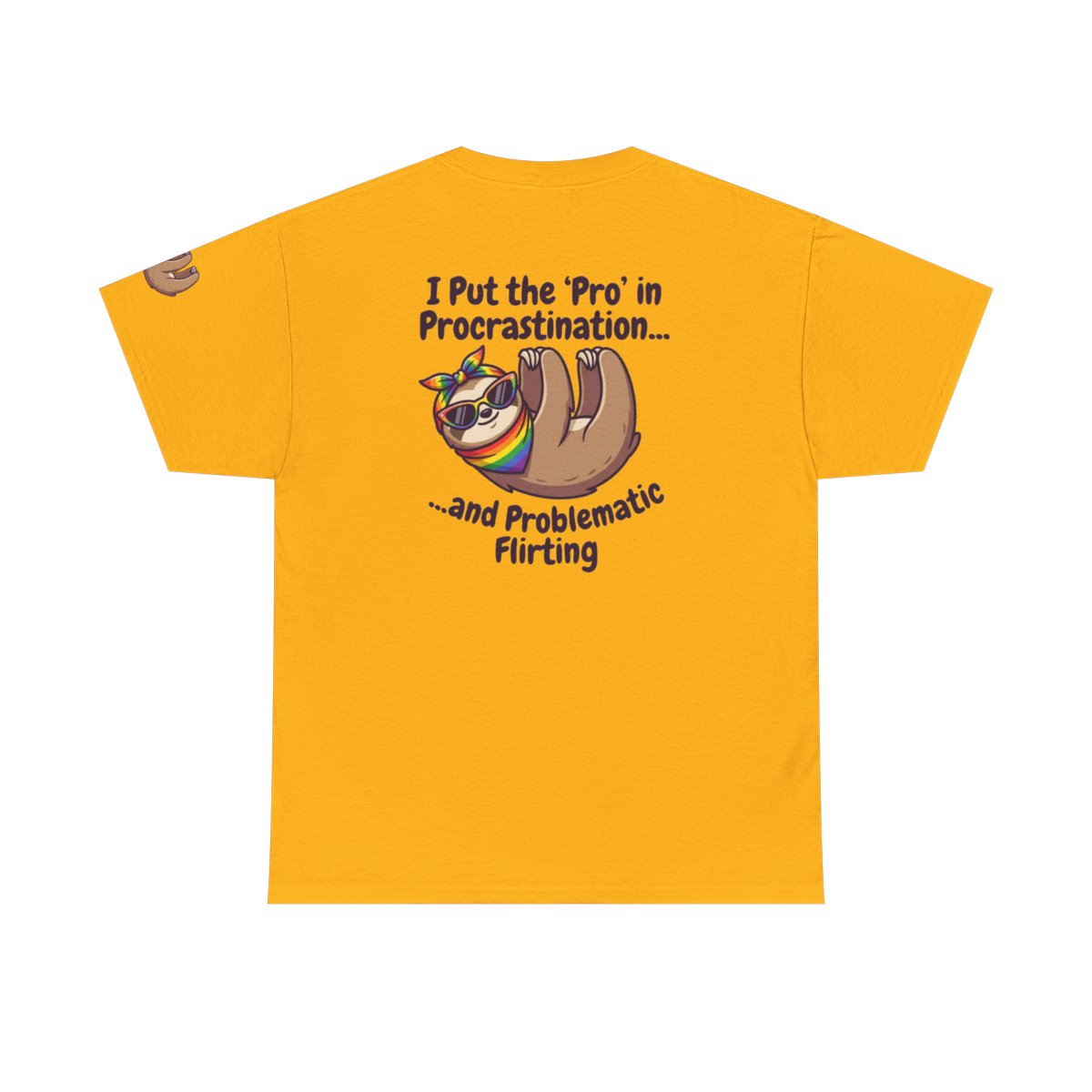 Color: Gold | Pro in Problematic Flirting Premium Graphic Tee