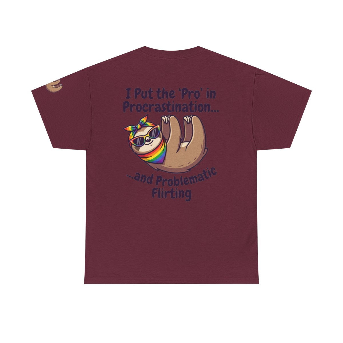 Color: Maroon | Pro in Problematic Flirting Premium Graphic Tee
