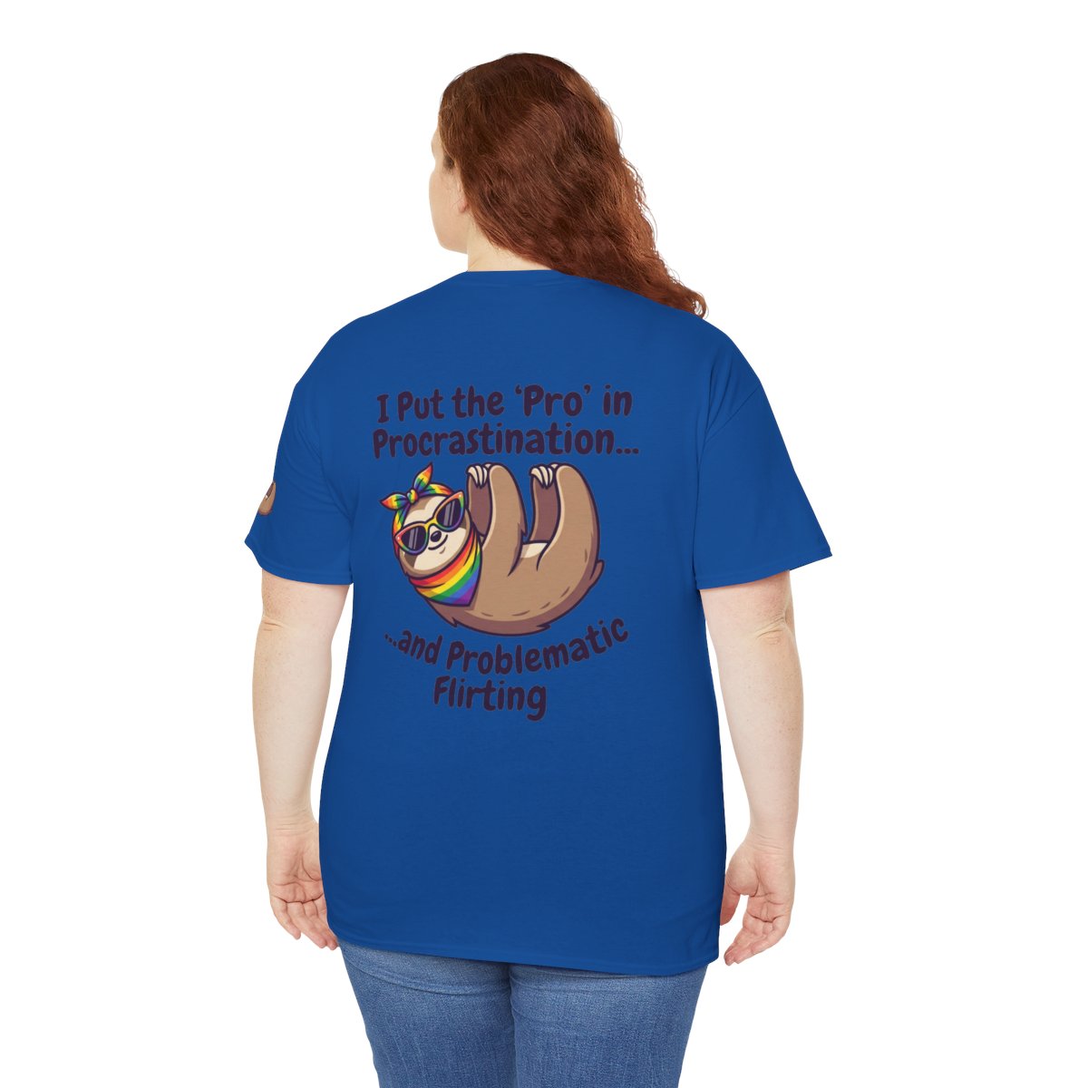 Color: Royal | Pro in Problematic Flirting Premium Graphic Tee