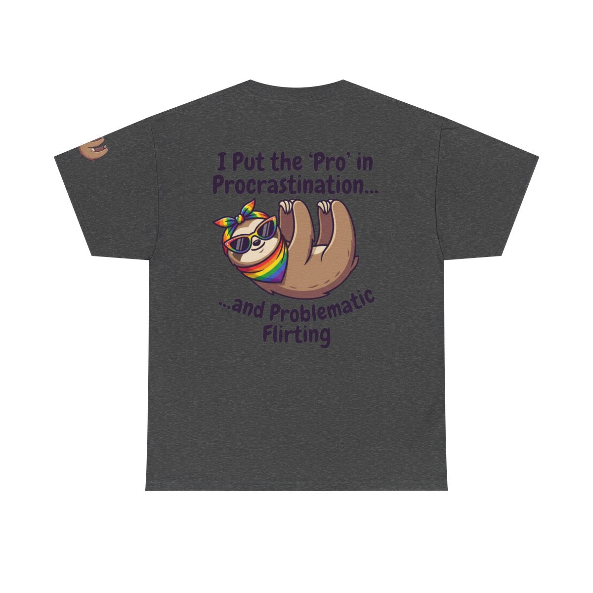 Color: Dark Heather | Pro in Problematic Flirting Premium Graphic Tee