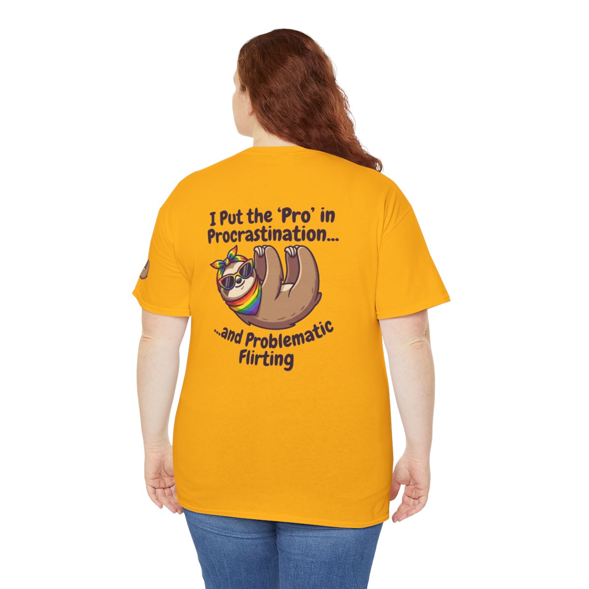 Color: Gold | Pro in Problematic Flirting Premium Graphic Tee