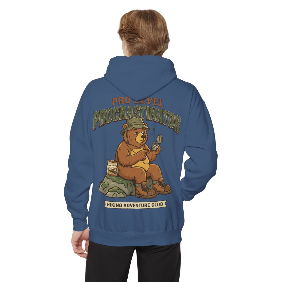 Color: True Navy | Pro Level Procrastinator Garment-Dyed Hoodie
