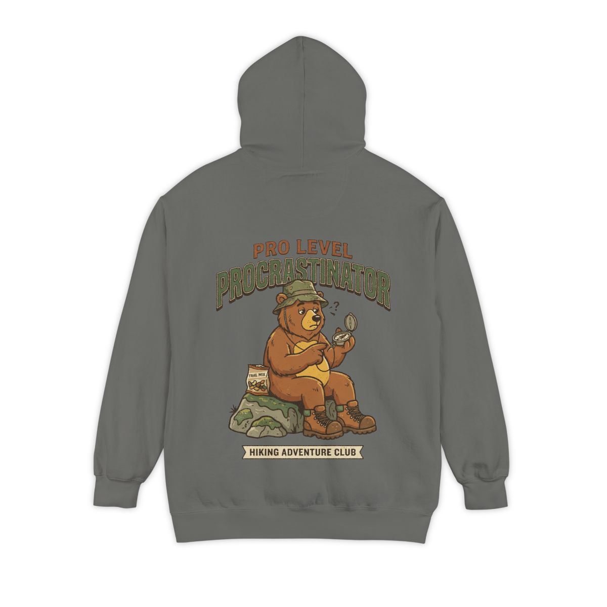 Color: Grey | Pro Level Procrastinator Garment-Dyed Hoodie