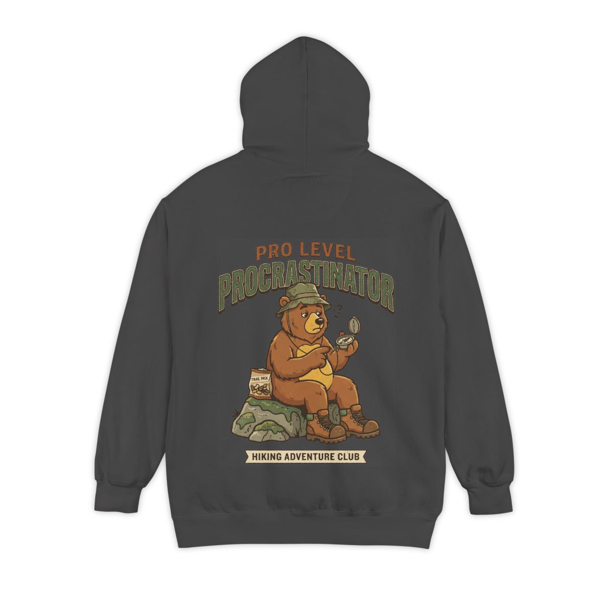 Color: Pepper | Pro Level Procrastinator Garment-Dyed Hoodie