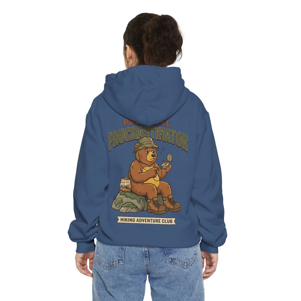 Color: True Navy | Pro Level Procrastinator Garment-Dyed Hoodie