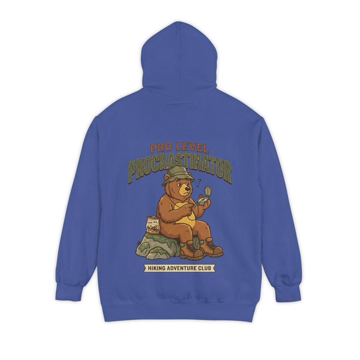 Color: Flo Blue | Pro Level Procrastinator Garment-Dyed Hoodie