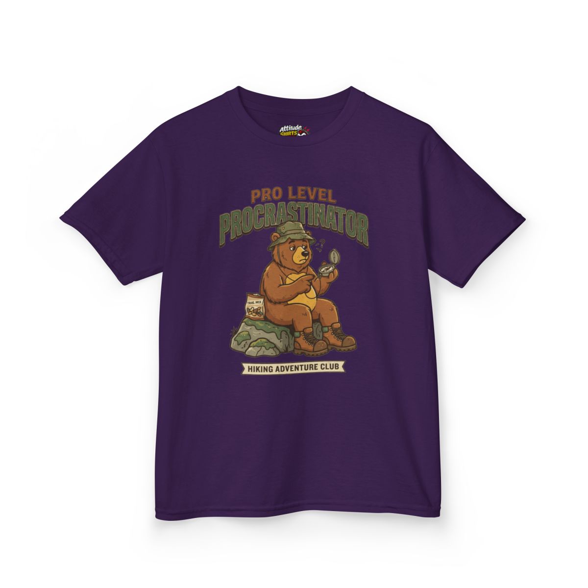 Color: Purple | Pro Level Procrastinator Kids Tee