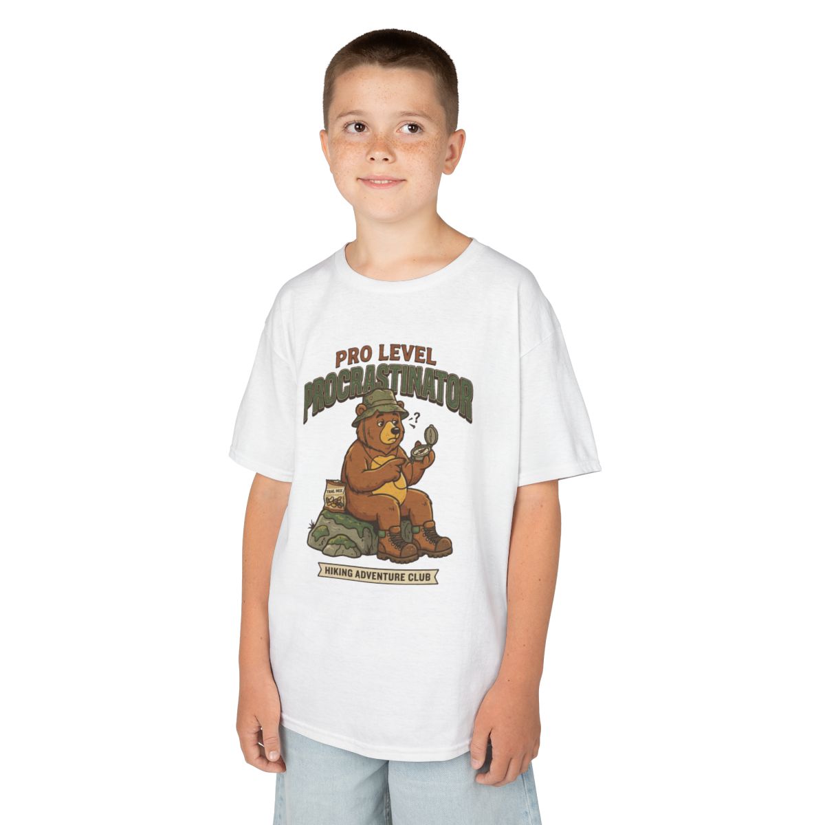 Color: White | Pro Level Procrastinator Kids Tee