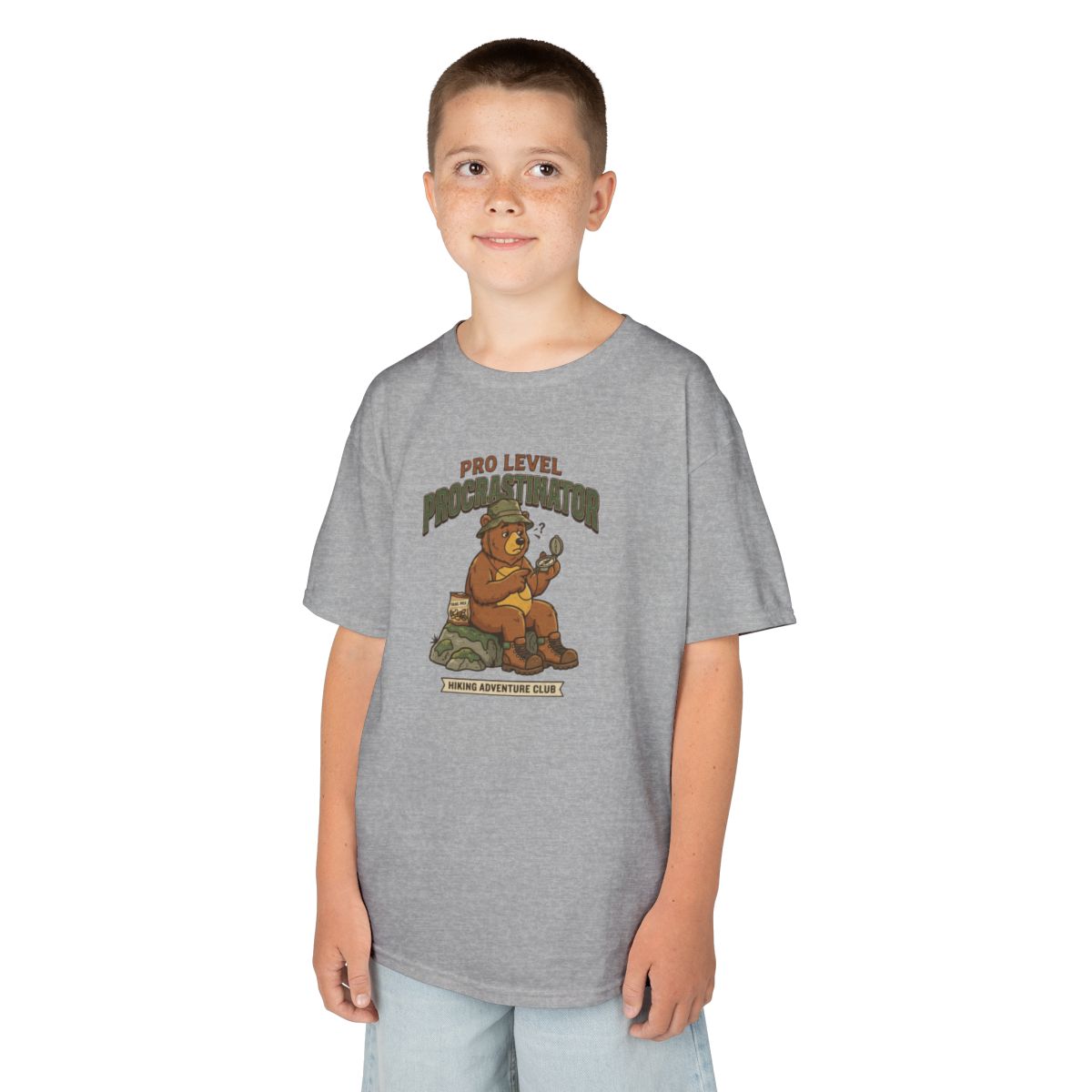 Color: Sport Grey | Pro Level Procrastinator Kids Tee
