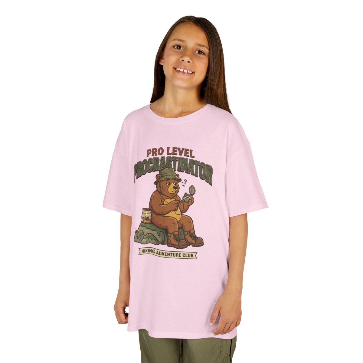 Color: Light Pink | Pro Level Procrastinator Kids Tee