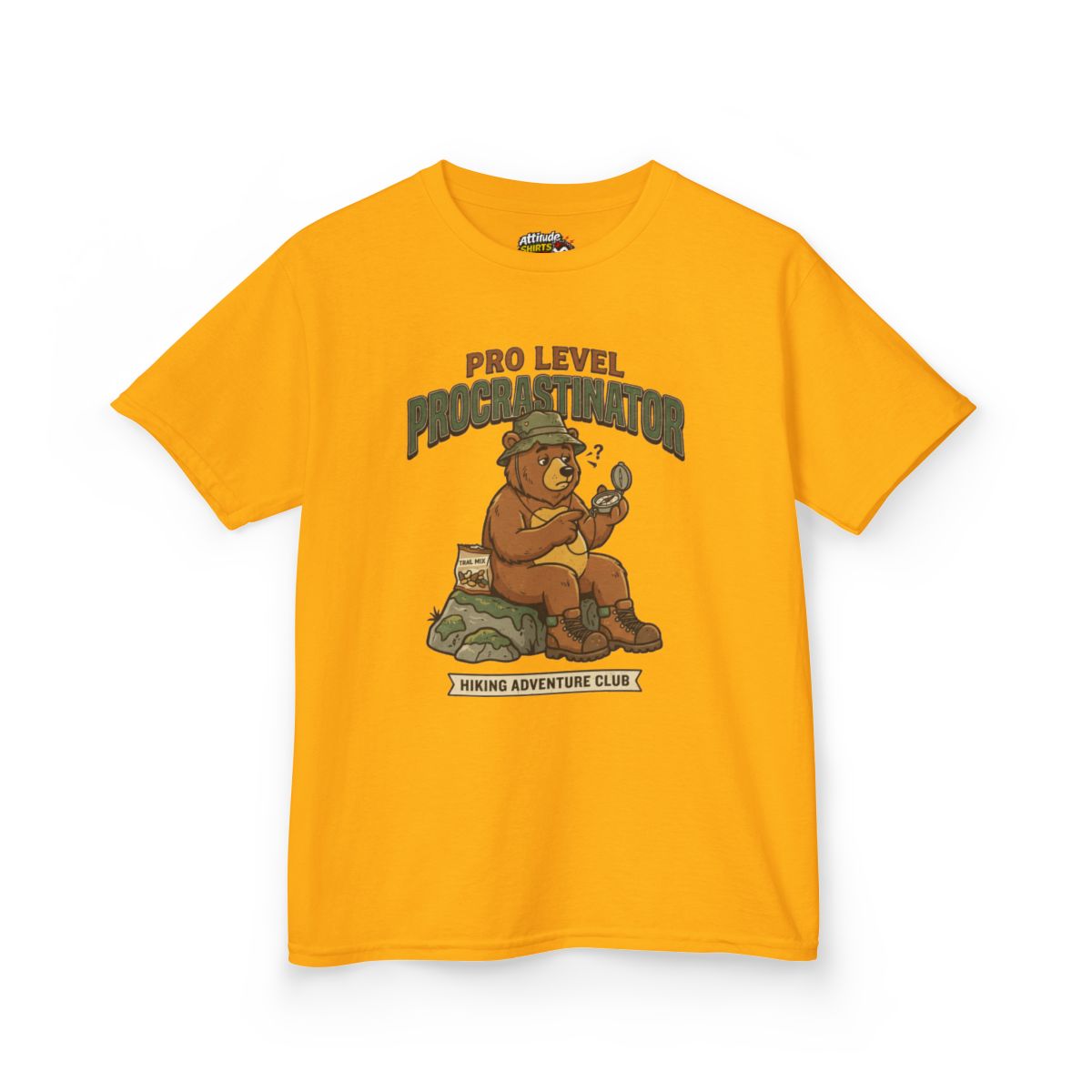 Color: Gold | Pro Level Procrastinator Kids Tee