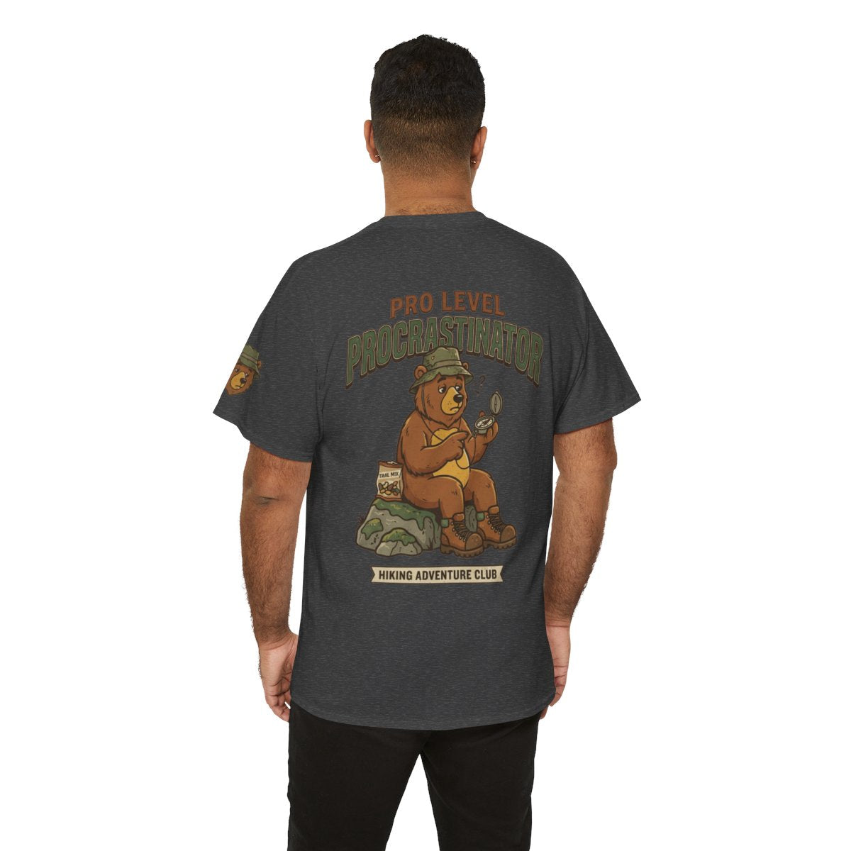Color: Dark Heather | Pro Level Procrastinator Premium Graphic Tee