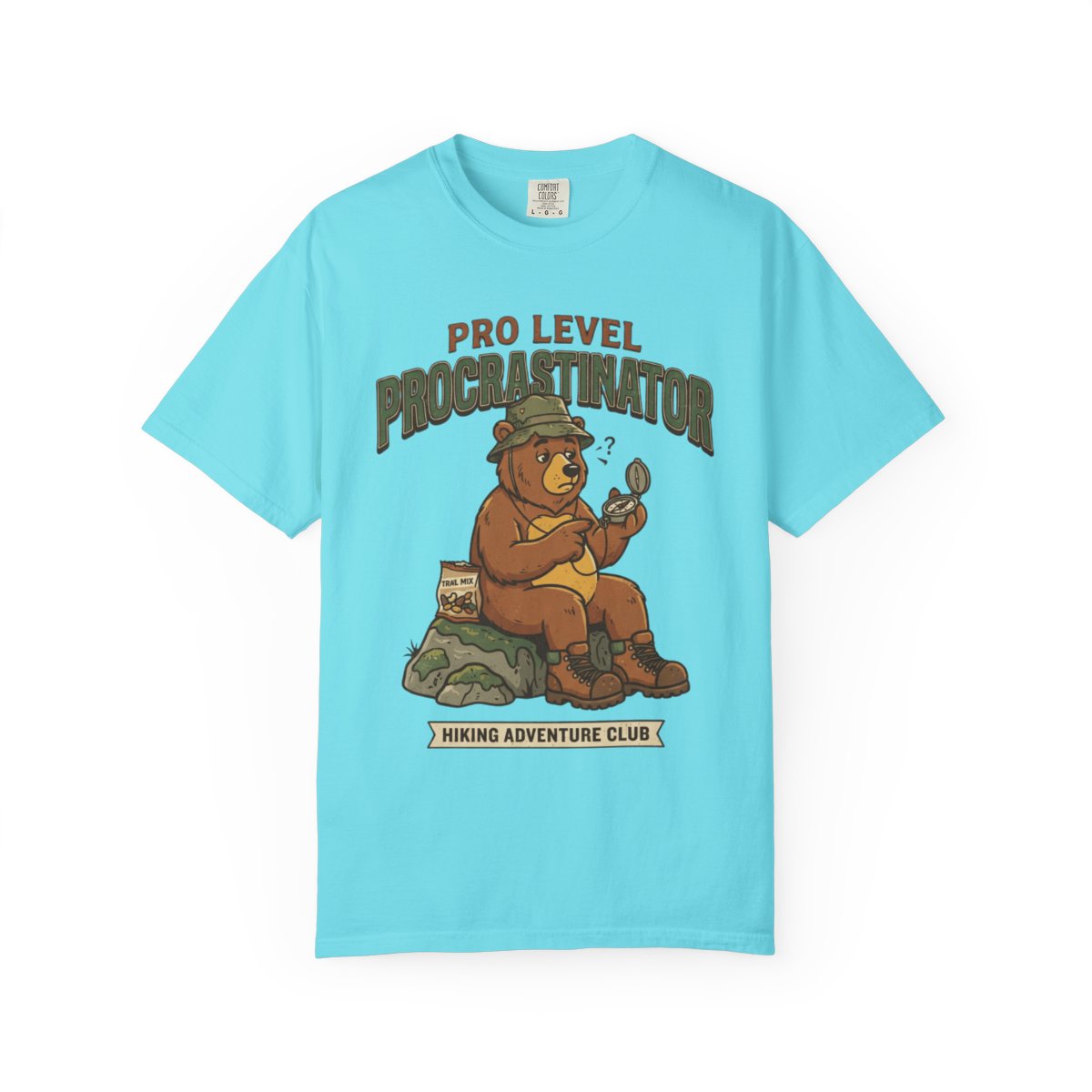 Color: Lagoon Blue | Pro Level Procrastinator Unisex Garment-Dyed Tee