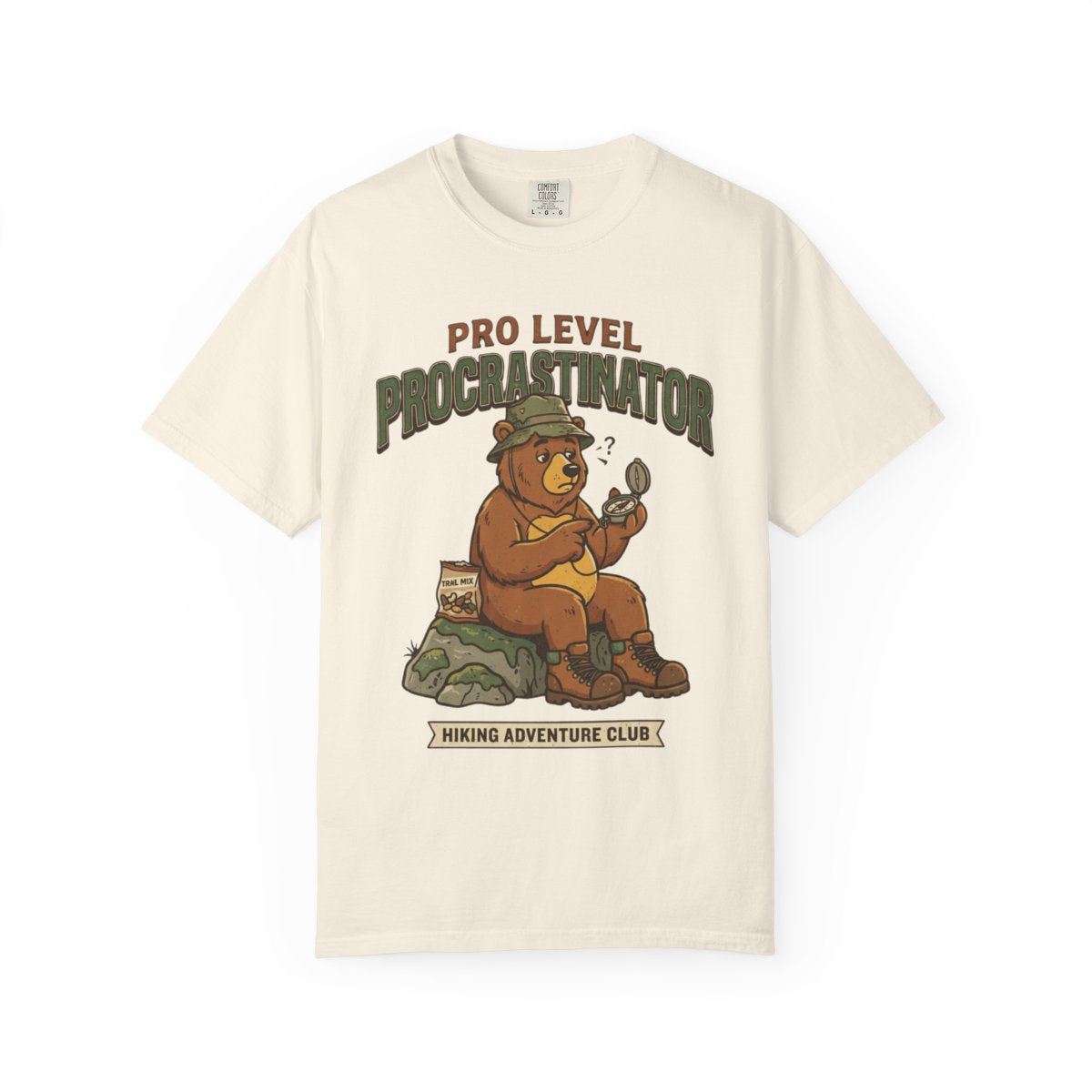 Color: Ivory | Pro Level Procrastinator Unisex Garment-Dyed Tee