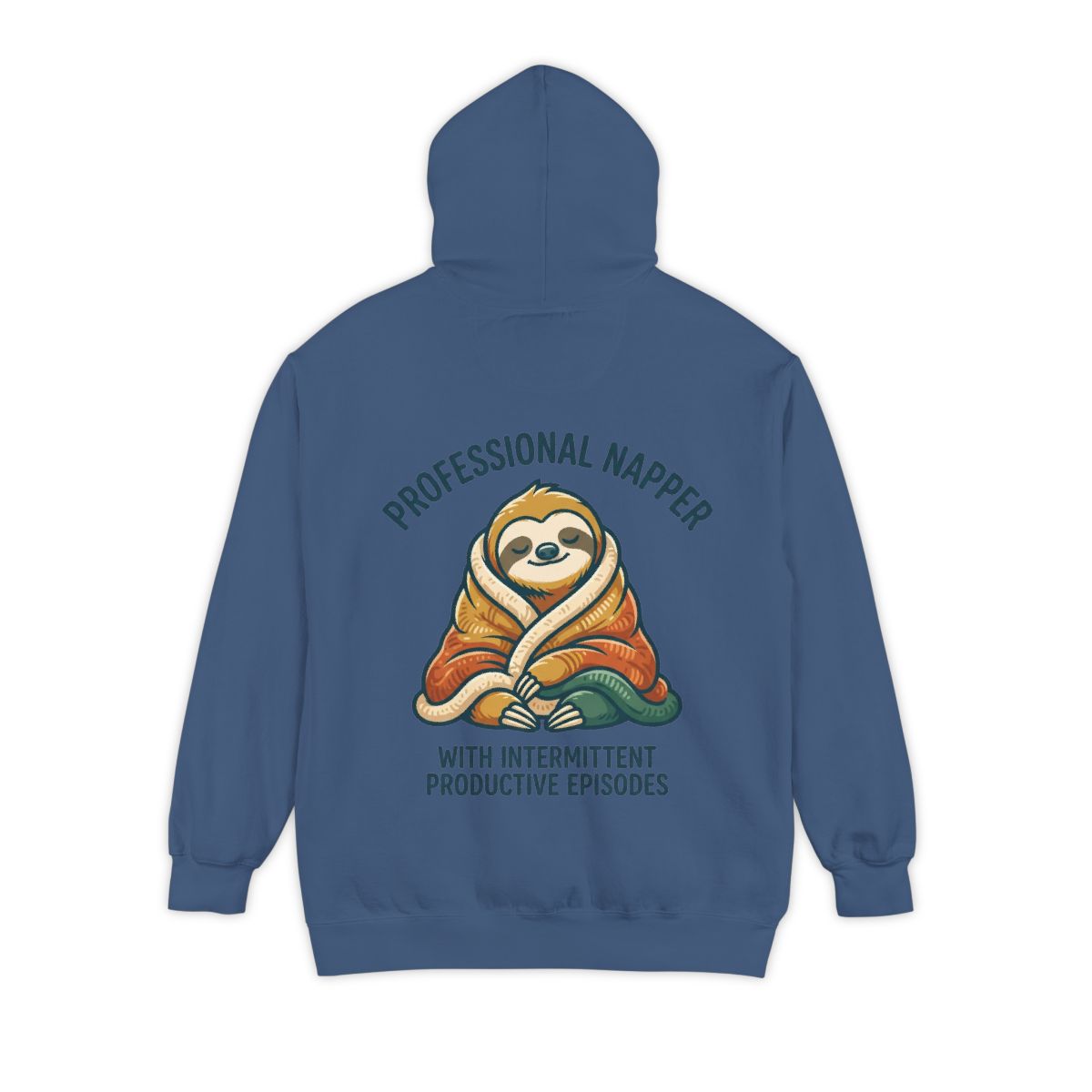 Color: True Navy | Professional Napper Garment-Dyed Hoodie