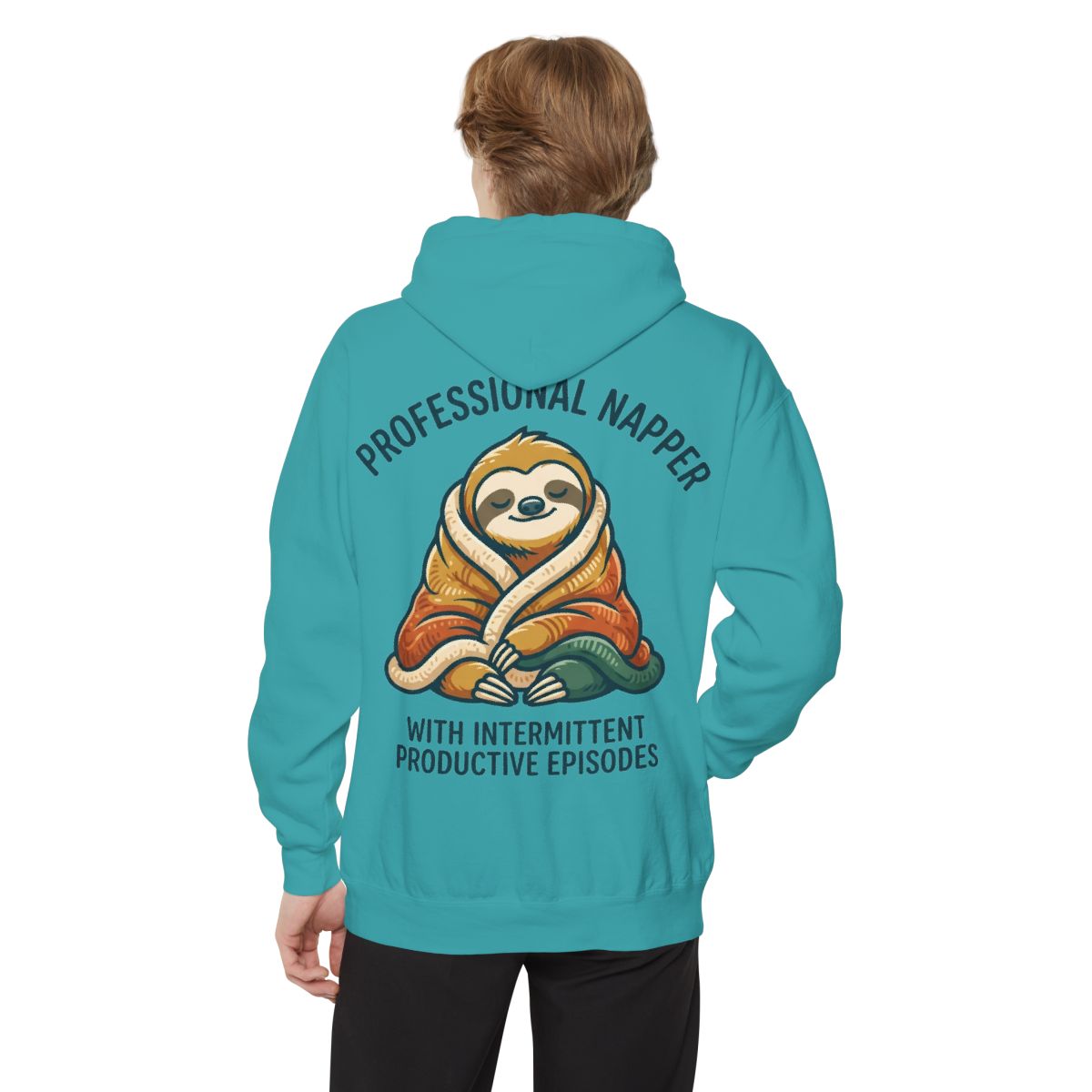 Color: Seafoam | Professional Napper Garment-Dyed Hoodie