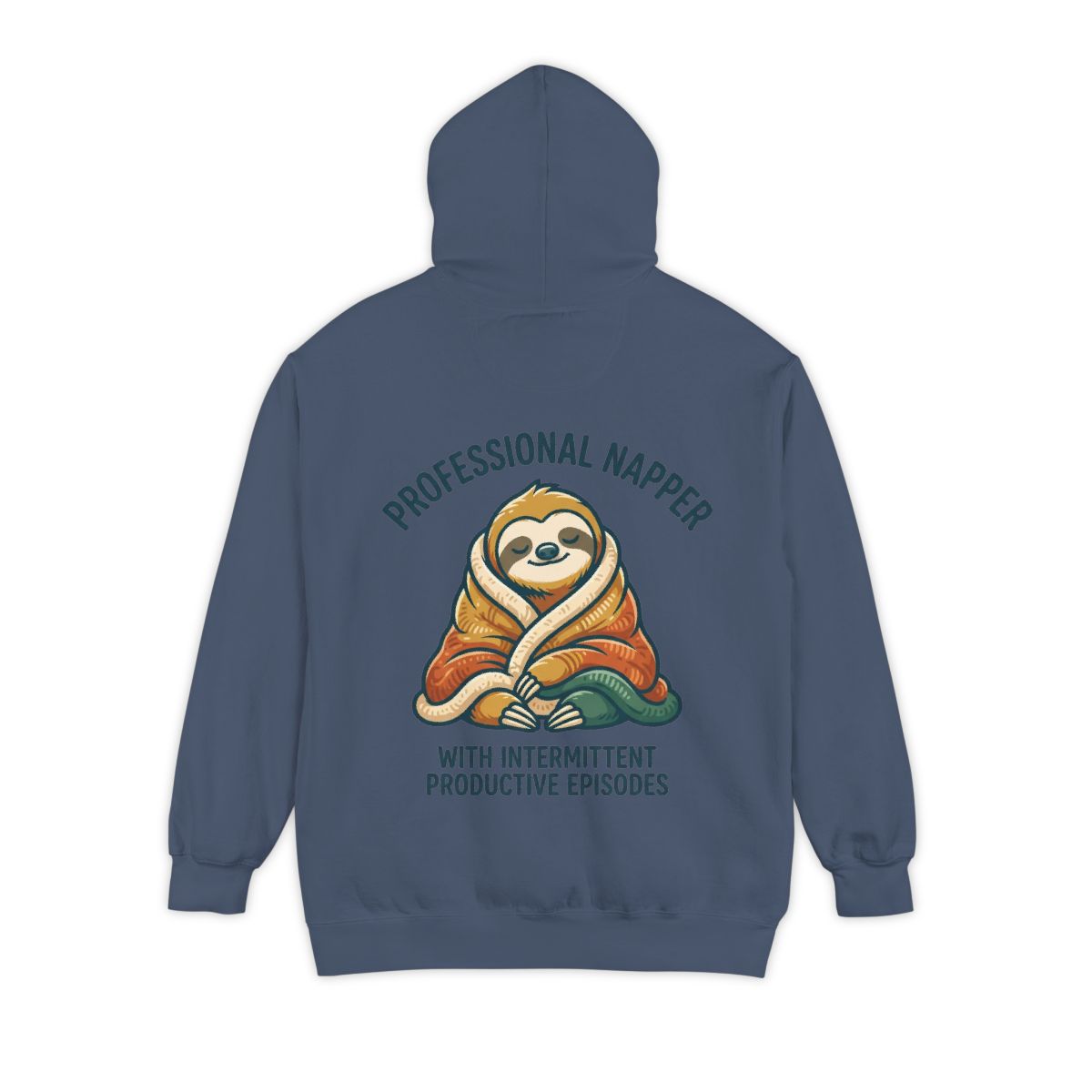 Color: Denim | Professional Napper Garment-Dyed Hoodie