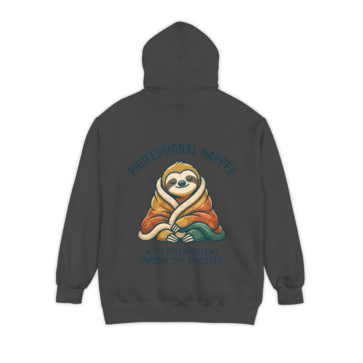 Color: Pepper | Professional Napper Garment-Dyed Hoodie
