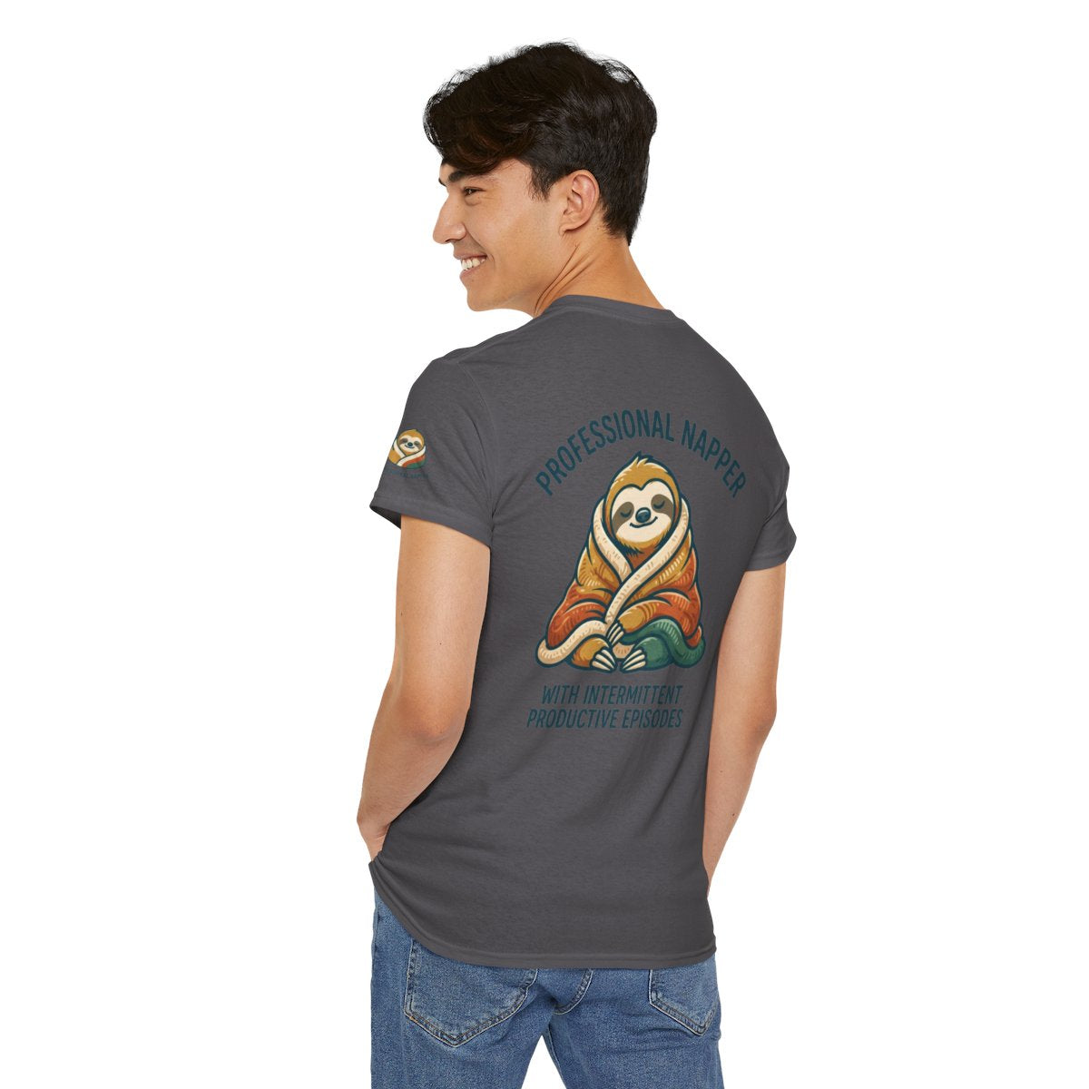 Color: Charcoal | Professional Napper Premium Graphic Tee