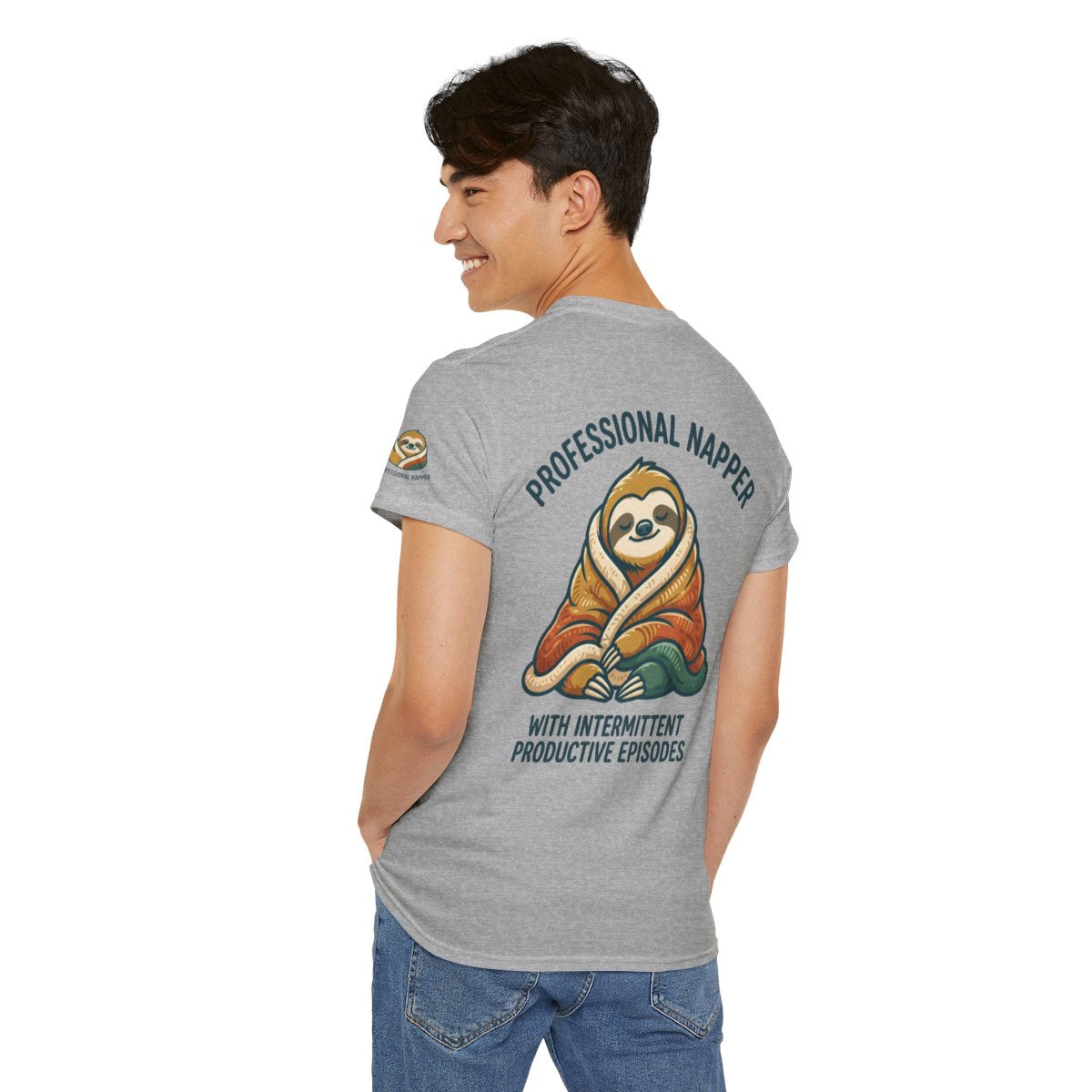 Color: Sport Grey | Professional Napper Premium Graphic Tee
