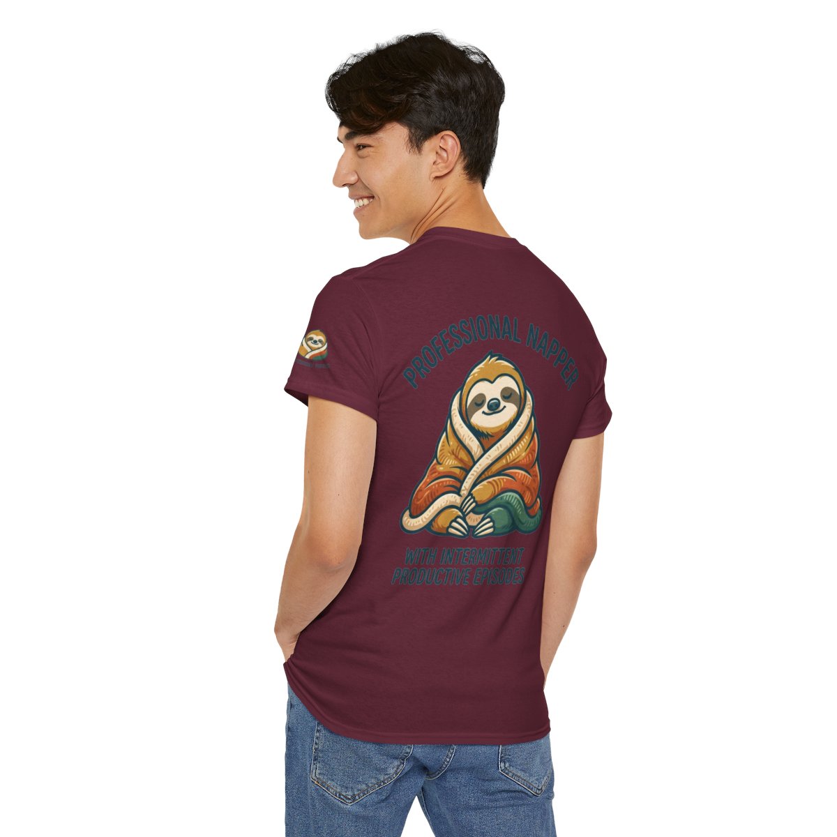 Color: Maroon | Professional Napper Premium Graphic Tee