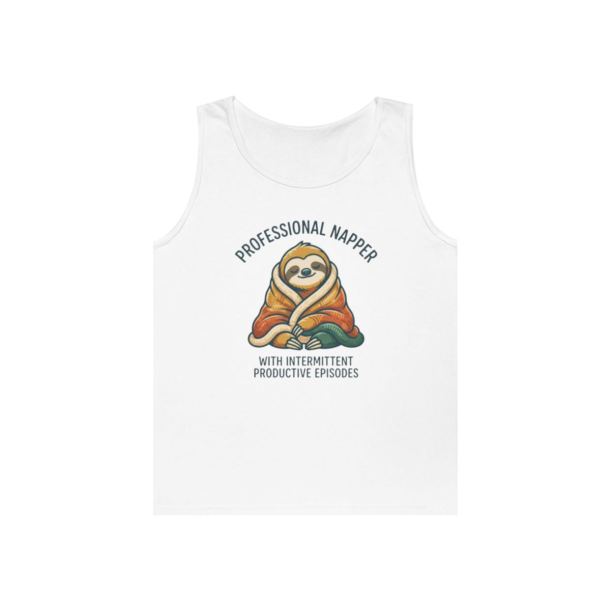Color: White | Professional Napper Tank Top