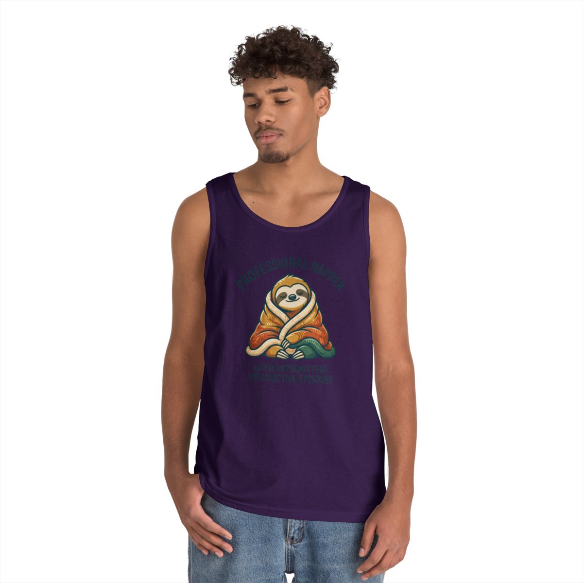 Color: Purple | Professional Napper Tank Top