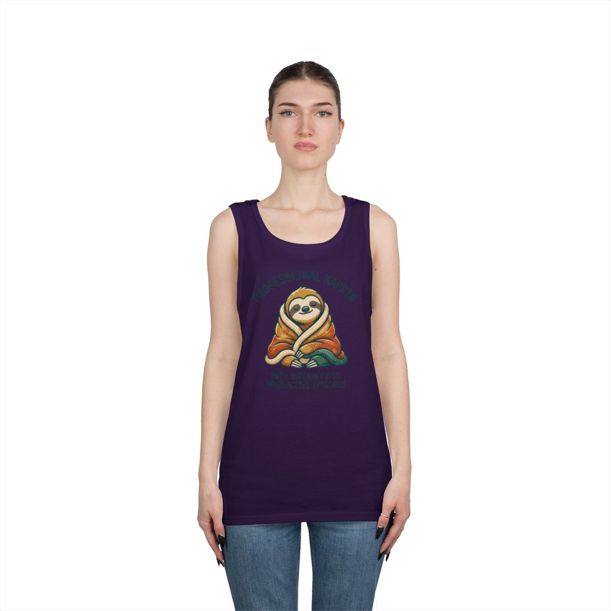 Color: Purple | Professional Napper Tank Top