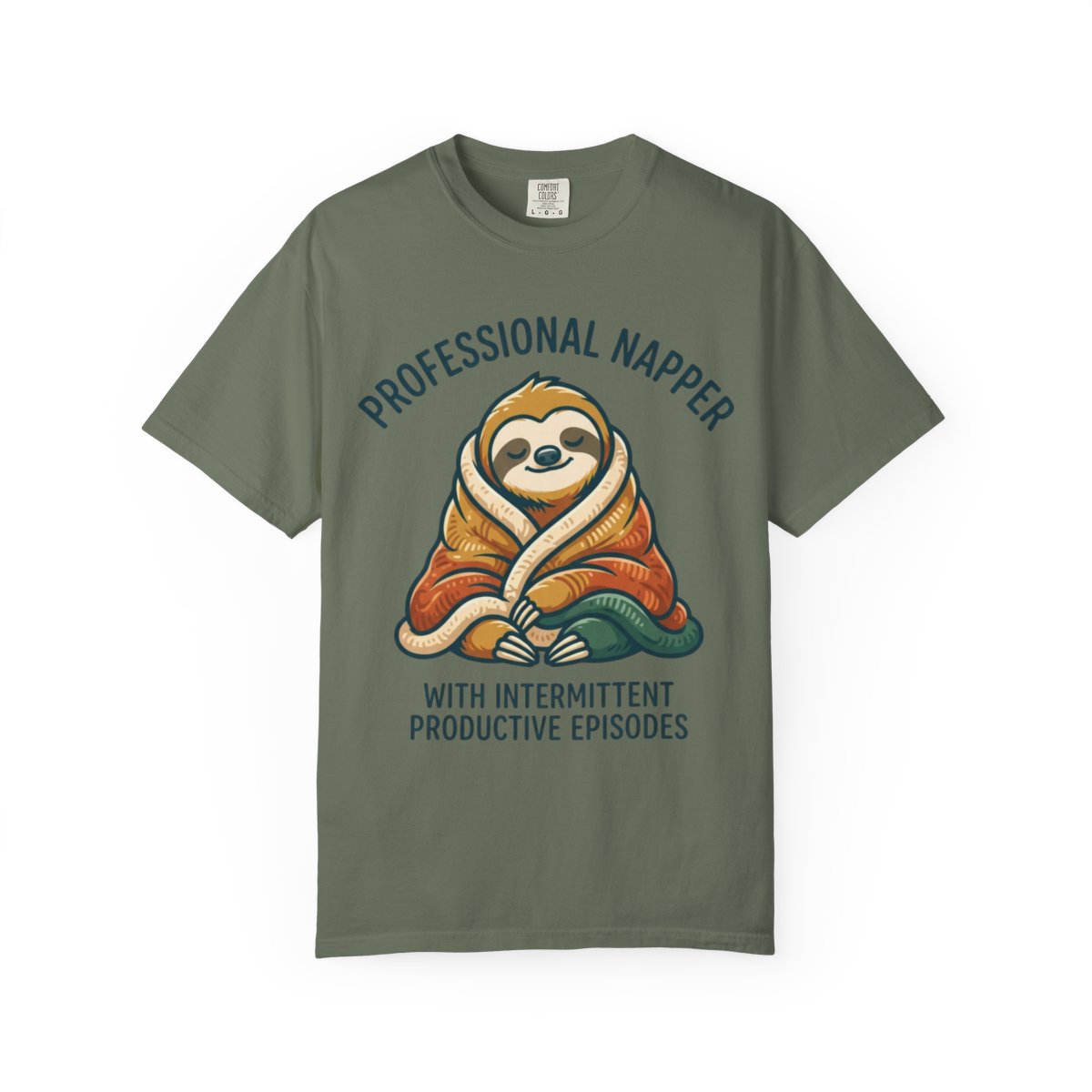 Color: Moss | Professional Napper Unisex Garment-Dyed Tee