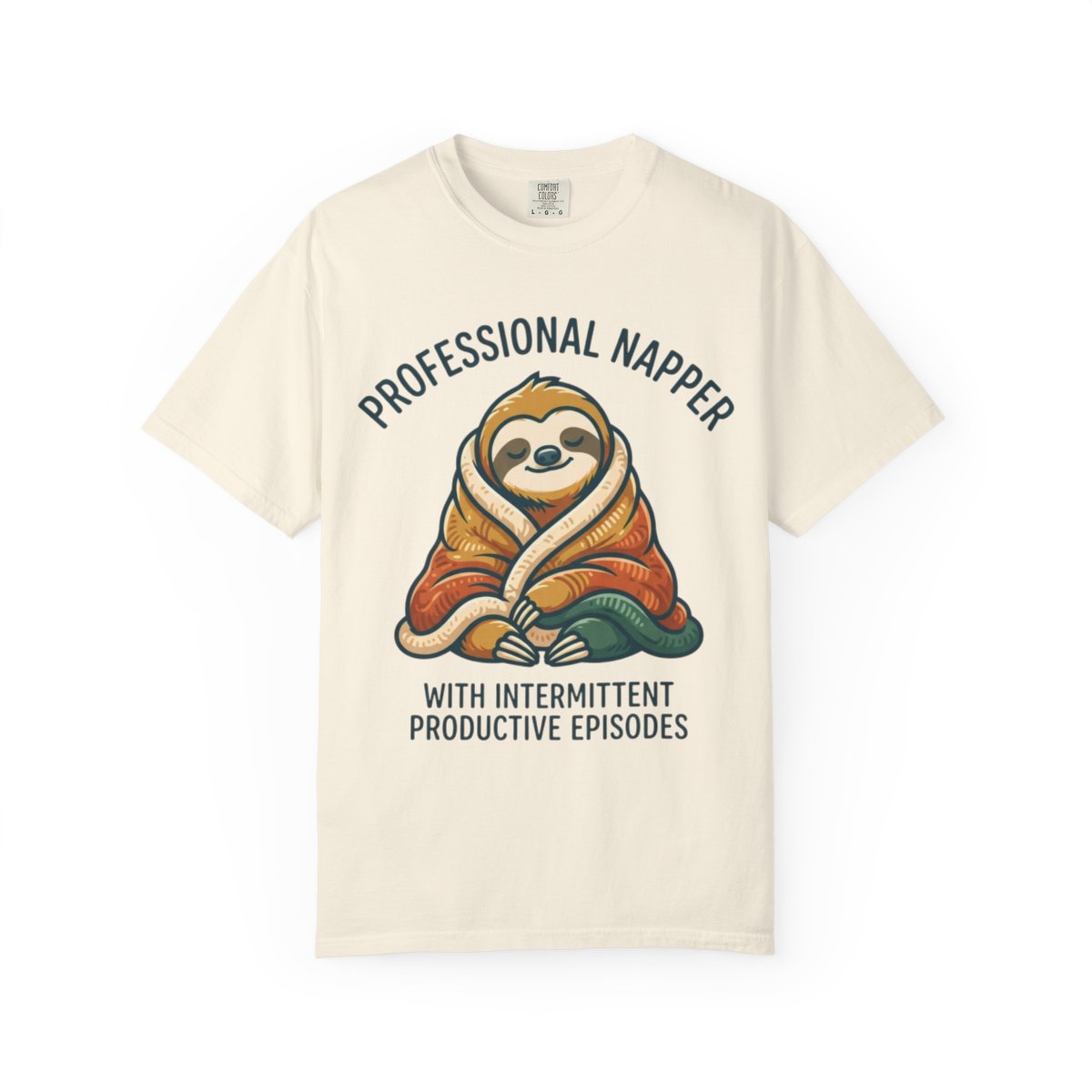 Color: Ivory | Professional Napper Unisex Garment-Dyed Tee