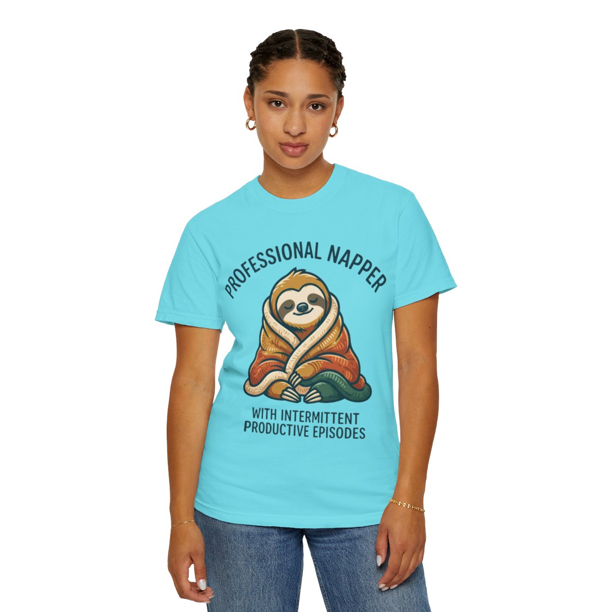 Color: Lagoon Blue | Professional Napper Unisex Garment-Dyed Tee