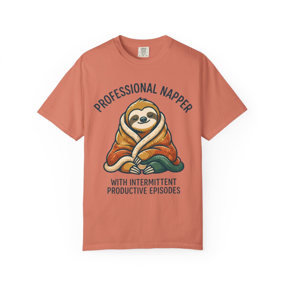 Color: Terracotta | Professional Napper Unisex Garment-Dyed Tee