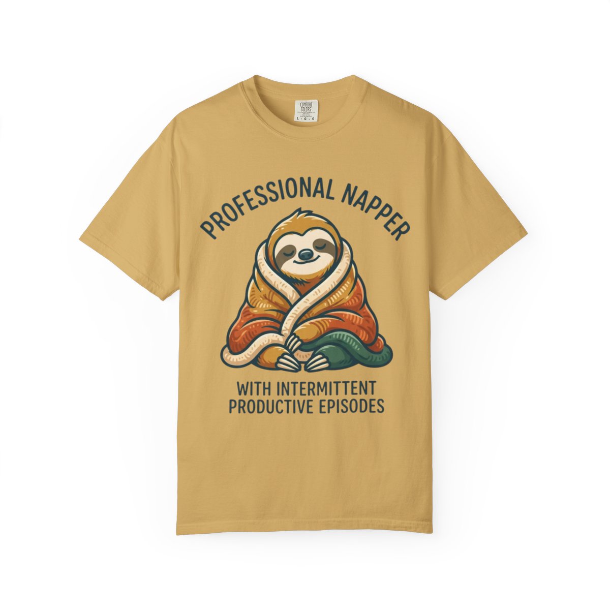 Color: Mustard | Professional Napper Unisex Garment-Dyed Tee