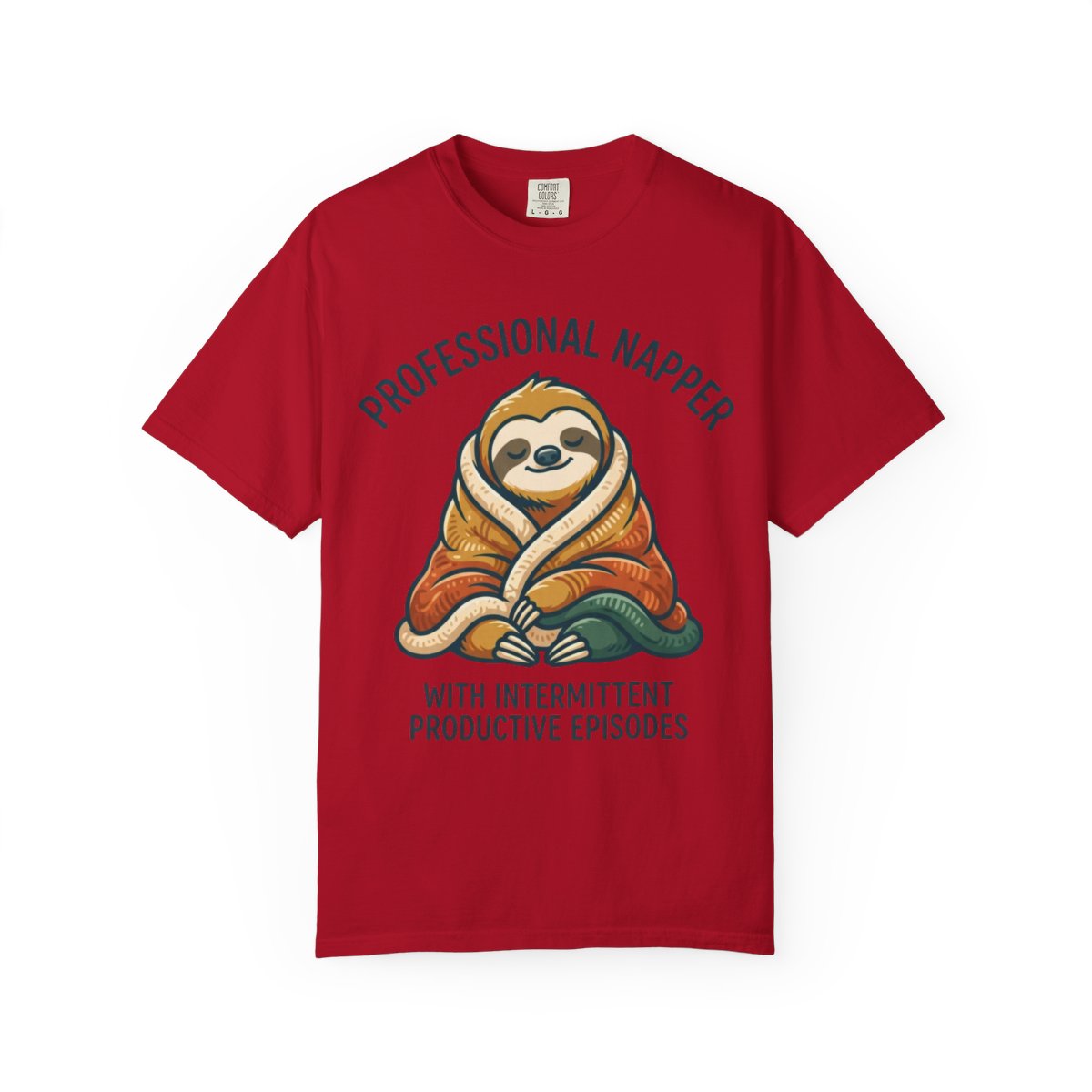 Color: Red | Professional Napper Unisex Garment-Dyed Tee