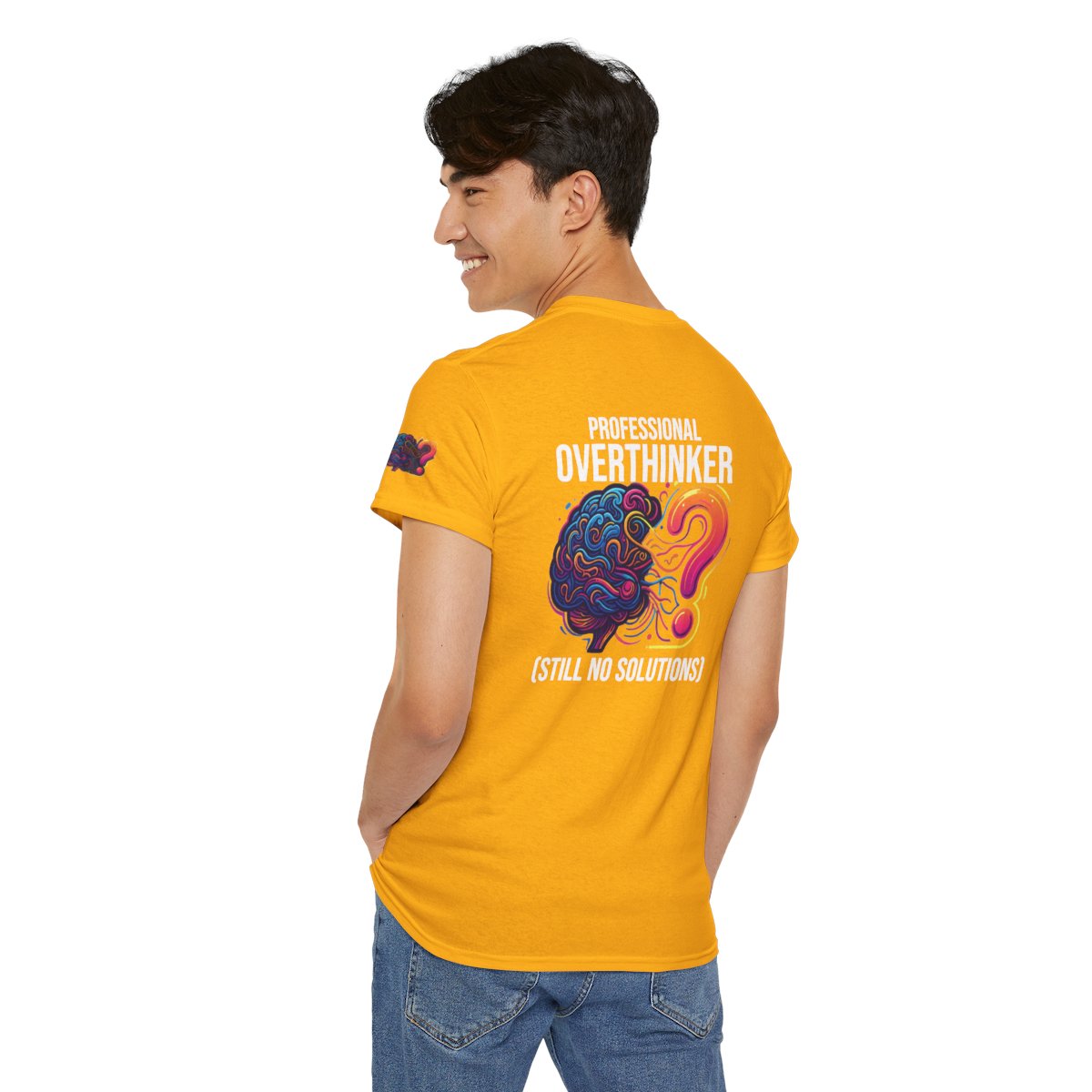 Color: Gold | Professional Overthinker Premium Graphic Tee