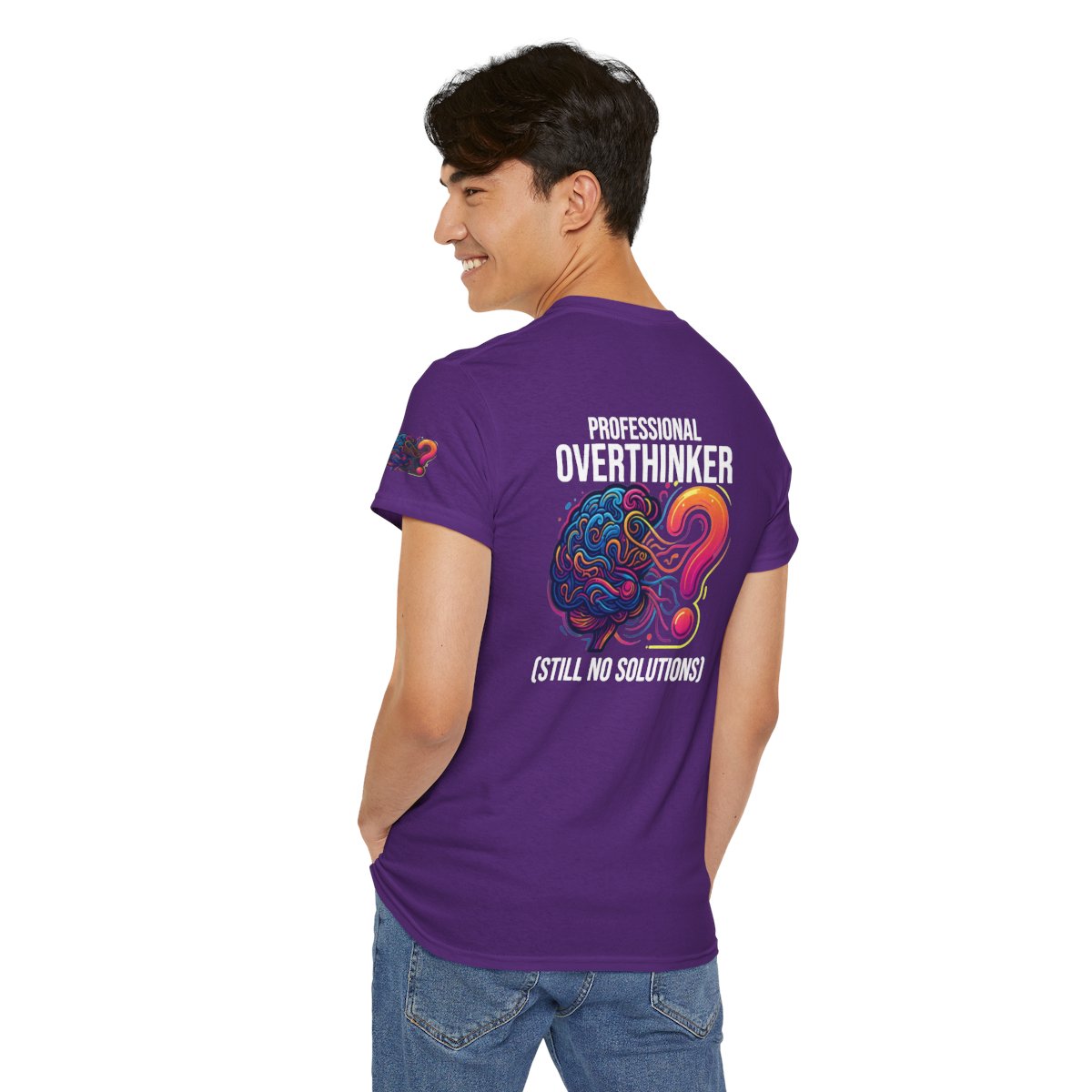 Color: Purple | Professional Overthinker Premium Graphic Tee