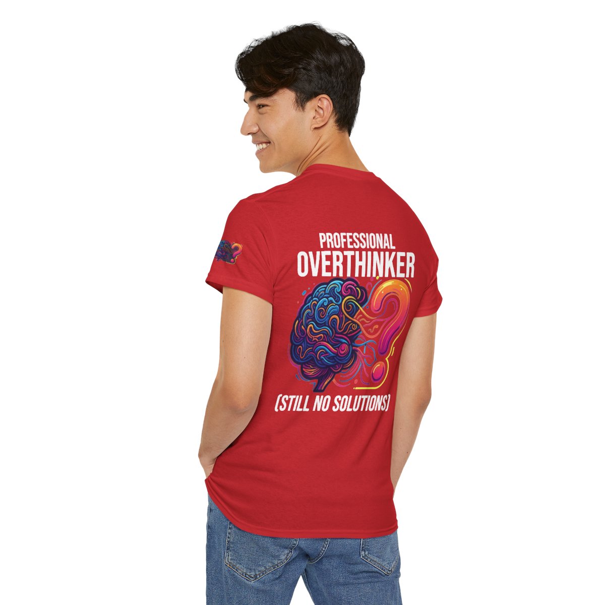 Color: Red | Professional Overthinker Premium Graphic Tee