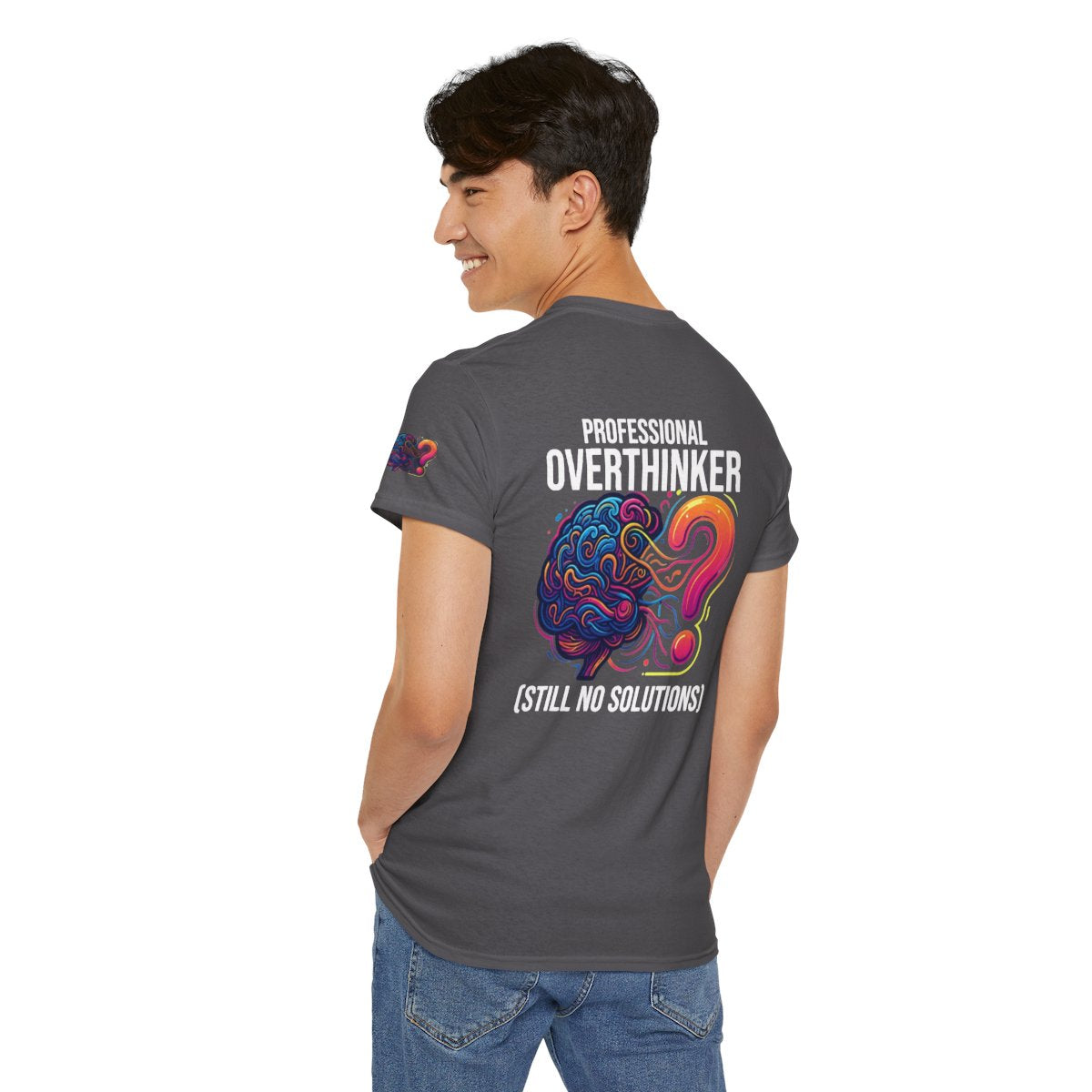 Color: Charcoal | Professional Overthinker Premium Graphic Tee