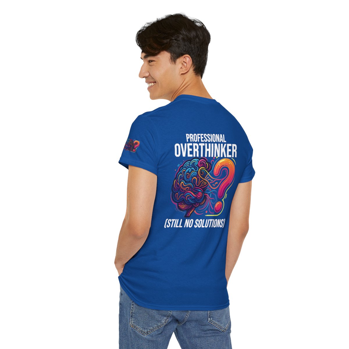 Color: Royal | Professional Overthinker Premium Graphic Tee