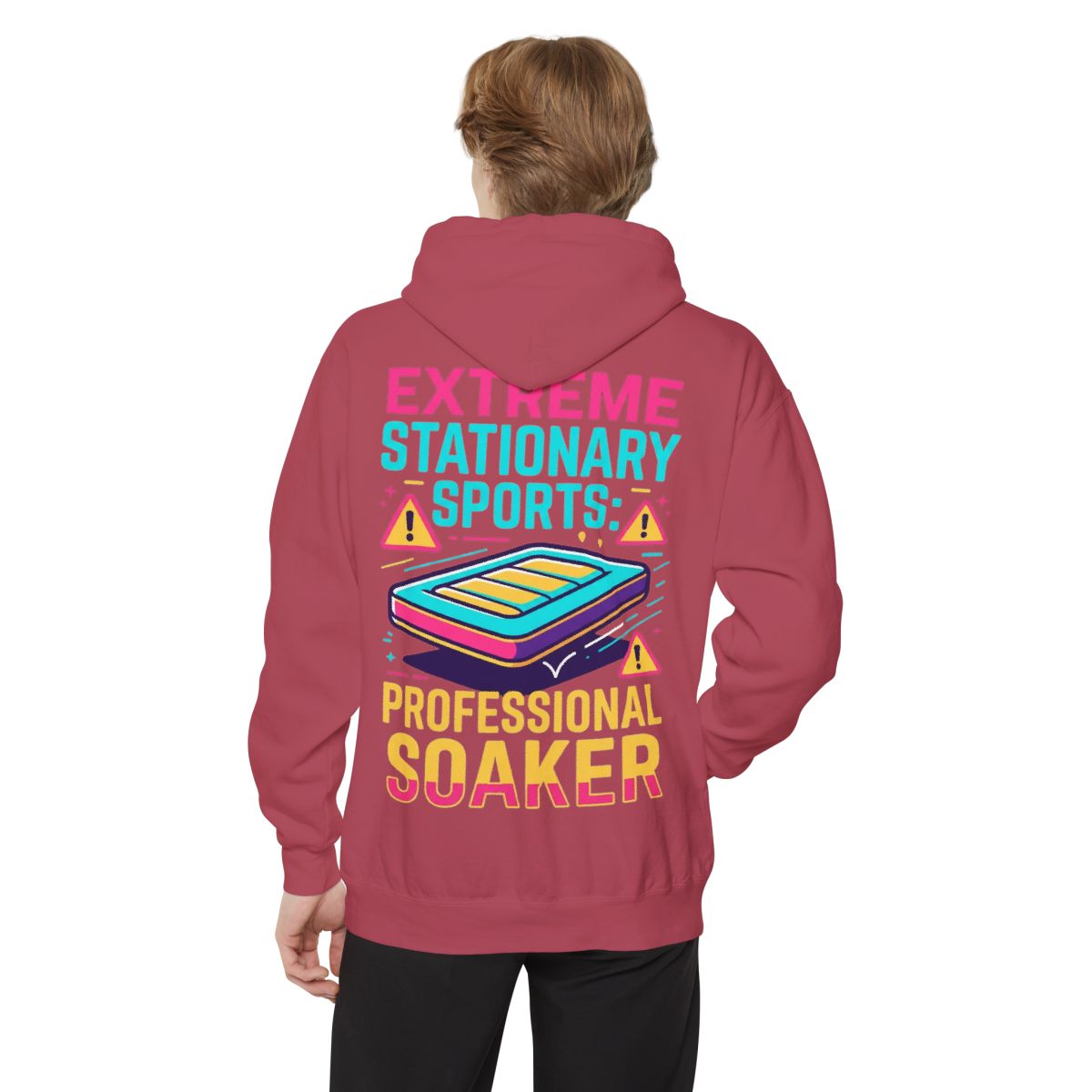 Color: Crimson | Professional Soaker Garment-Dyed Hoodie